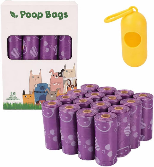 Scented Dog Poop Bags + Dispenser (240 Count)
