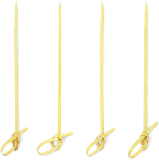 Bamboo Cocktail Picks — Knotted (100 Pack)