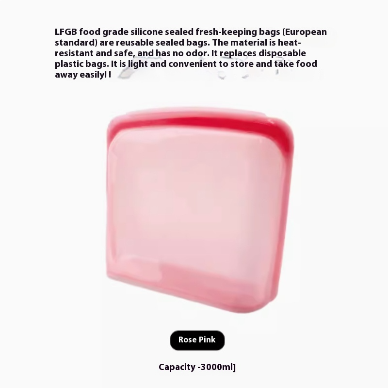 Reusable Silicone Food Storage Bags