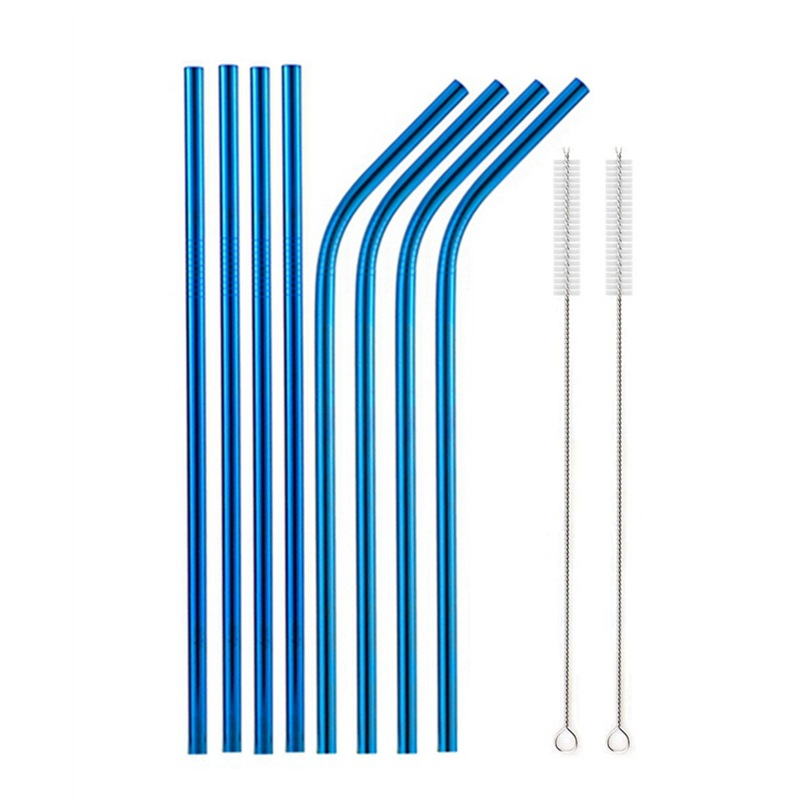 Reusable Stainless Steel Drinking Straws (Set)