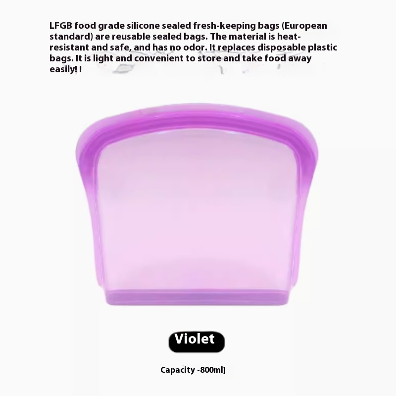 Reusable Silicone Food Storage Bags