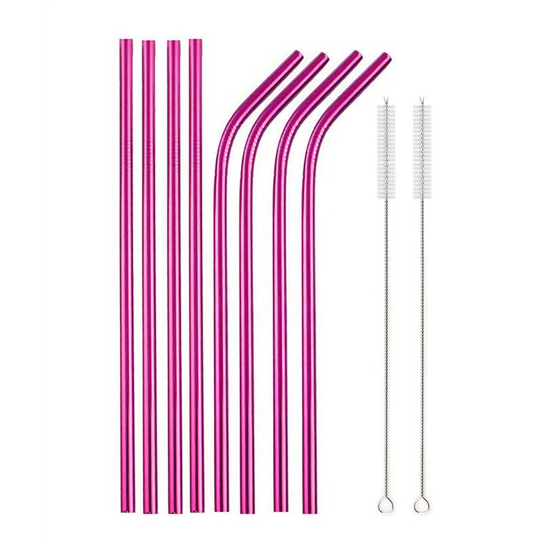 Reusable Stainless Steel Drinking Straws (Set)