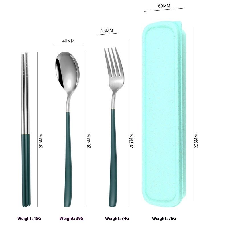 Reusable Travel Cutlery Set — Stainless Steel
