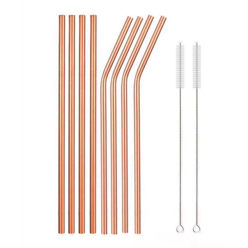 Reusable Stainless Steel Drinking Straws (Set)