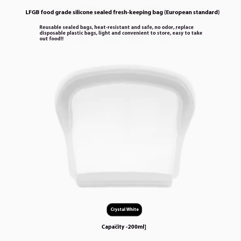 Reusable Silicone Food Storage Bags