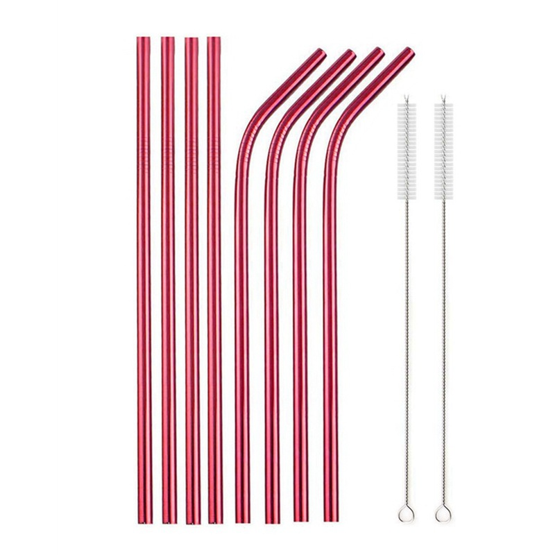Reusable Stainless Steel Drinking Straws (Set)