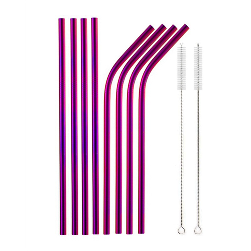 Reusable Stainless Steel Drinking Straws (Set)