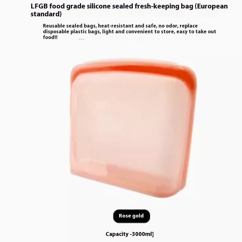 Reusable Silicone Food Storage Bags