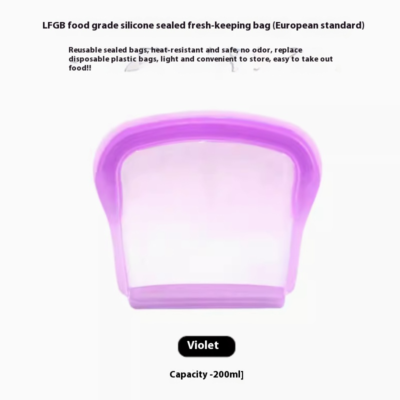 Reusable Silicone Food Storage Bags