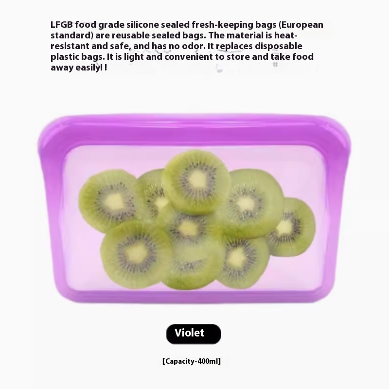Reusable Silicone Food Storage Bags