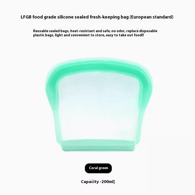 Reusable Silicone Food Storage Bags