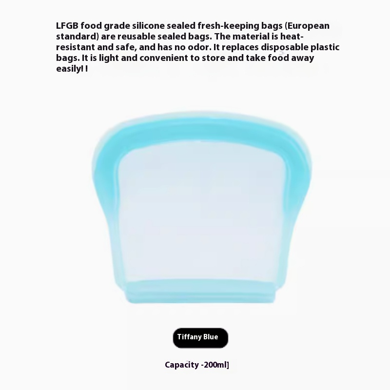 Reusable Silicone Food Storage Bags