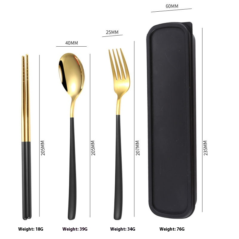 Reusable Travel Cutlery Set — Stainless Steel