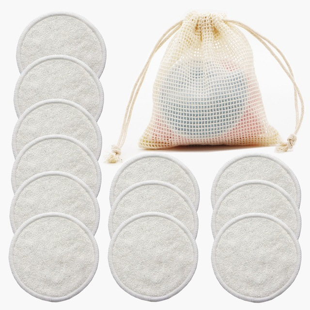 Reusable Cotton Makeup Remover Pads (12 Pack)