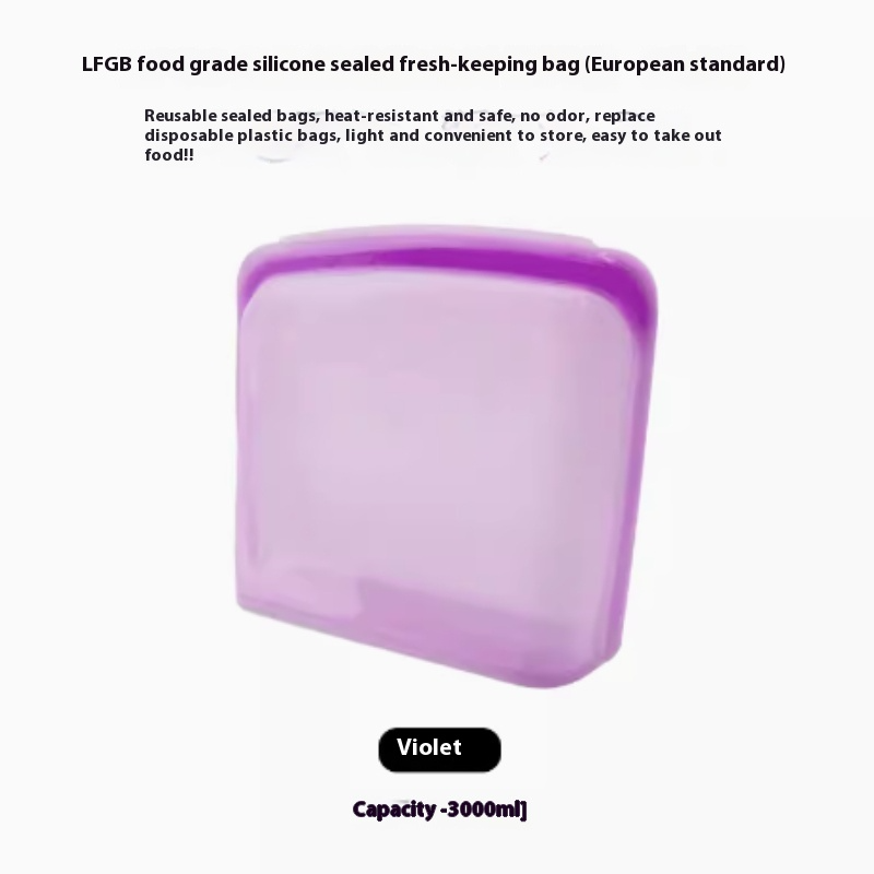 Reusable Silicone Food Storage Bags