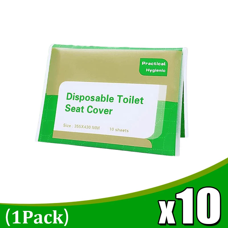 Disposable Toilet Seat Cover Portable Travel Camping Hotel Bathroom Toilet Mat Pads Degradable Soluble Water Toilet Covers Paper