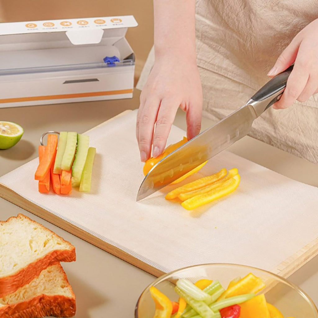 JWDX Placemat Clearance, Disposable Cutting Board Mat Disposable Cutting Mat Cutting Board Sheet with Built in Crease Flexible Plastic Cutting Mat for Kitchen As shown