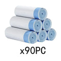 Heavy Duty 13~20 gallon Trash Bags, Ultra Strong Thickened Drawstring Garbage Bags, Clean Burst Scent, 90 Bags, 17.72x19.69 17.72" x 19.69" White