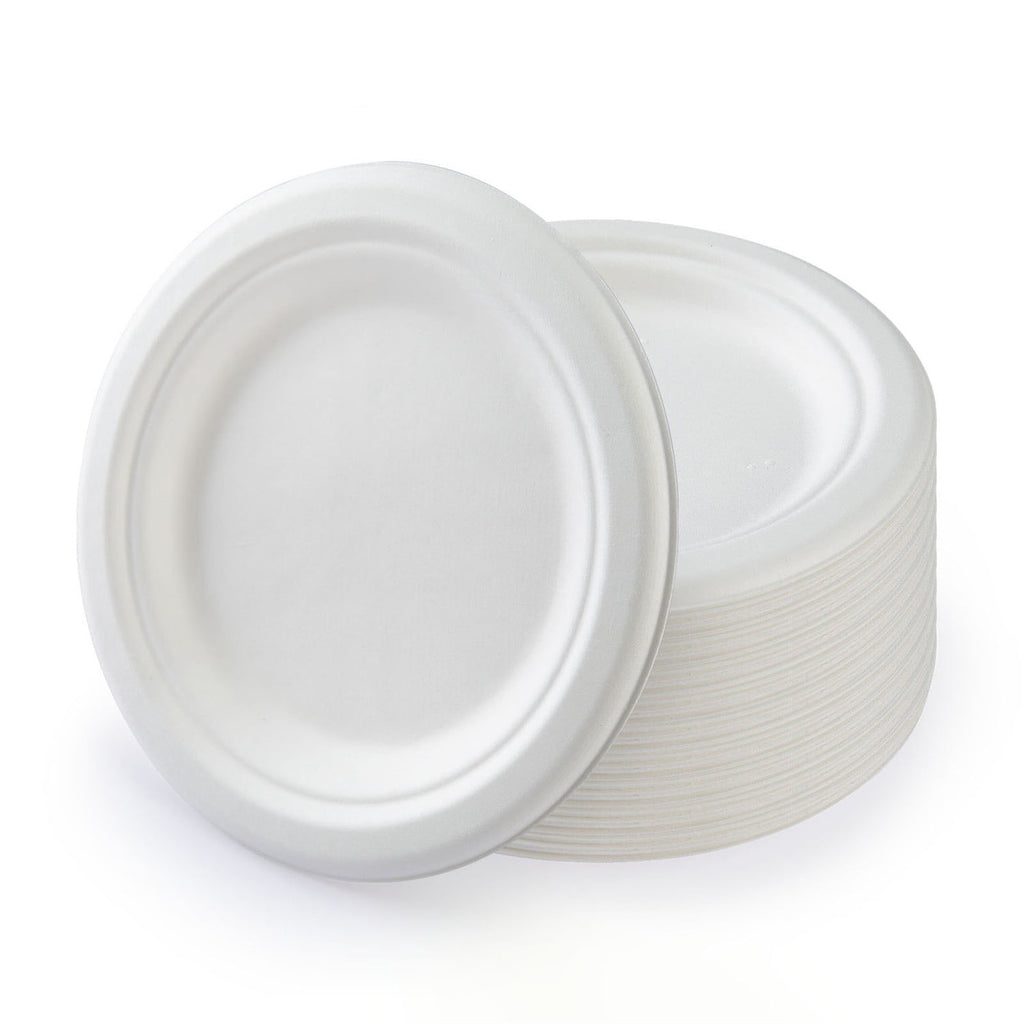 Compostable Bagasse Plates 6" (5 Pack)