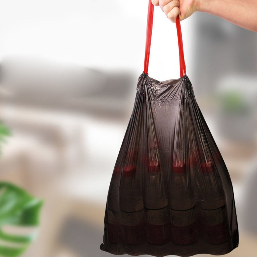 Trash Bags, Garbage Bag,Heavy Duty Trash Bags, Disposable Kitchen Drawstring Strong Bag,Multipurpose Drawstring Trash Bags,Home Kitchen Trash Bags,Kitchen Food Scrap Bin Liners 17.72" x 21.65" Green