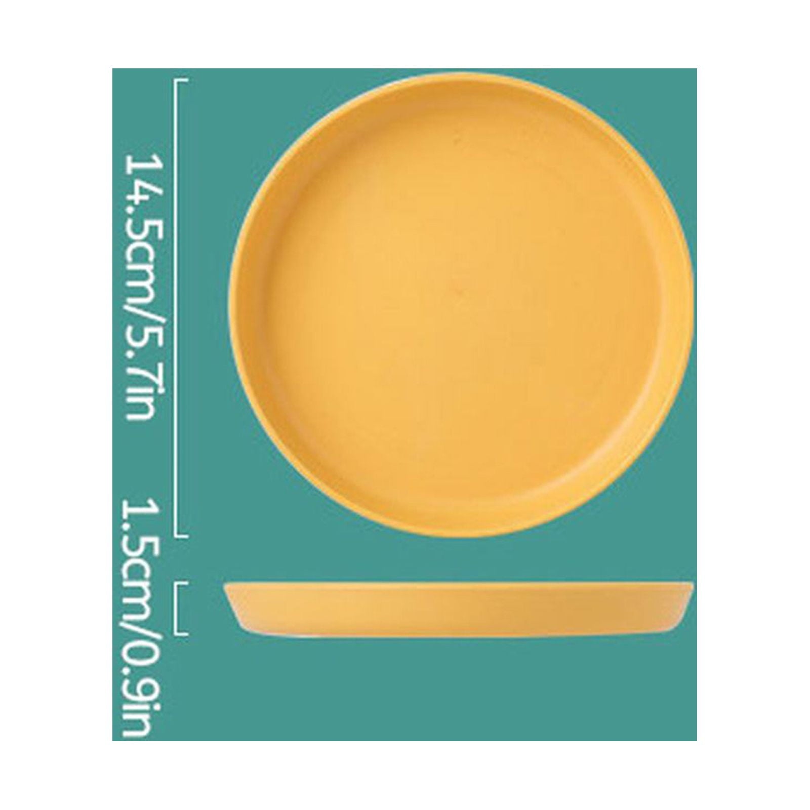 1Pcs Lightweight Mini Plastic Plates, Spit Bone Dishes ,Unbreakable Dinner Dishes Plates,Reusable Plate Dishwasher Microwave Safe, Dinner Plates, Plastic Plates Reusable,Easy To Clean,Green Blue