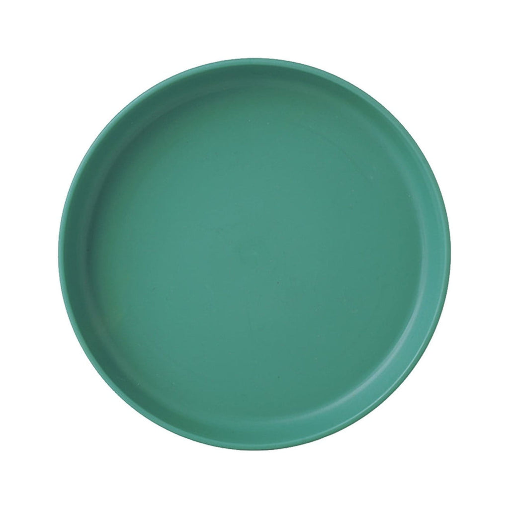 1Pcs Lightweight Mini Plastic Plates, Spit Bone Dishes ,Unbreakable Dinner Dishes Plates,Reusable Plate Dishwasher Microwave Safe, Dinner Plates, Plastic Plates Reusable,Easy To Clean Green
