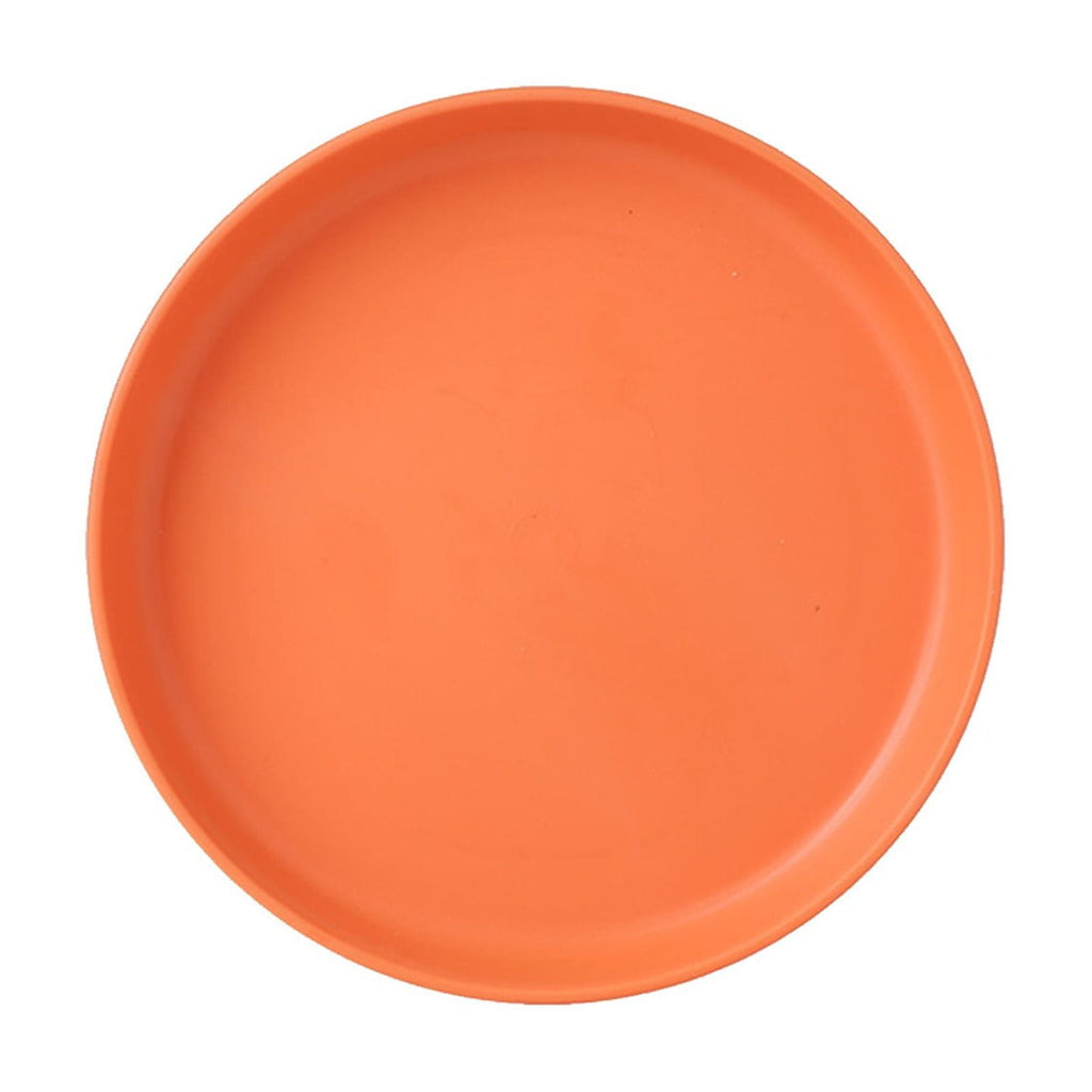 1Pcs Lightweight Mini Plastic Plates, Spit Bone Dishes ,Unbreakable Dinner Dishes Plates,Reusable Plate Dishwasher Microwave Safe, Dinner Plates, Plastic Plates Reusable,Easy To Clean,Green Yellow