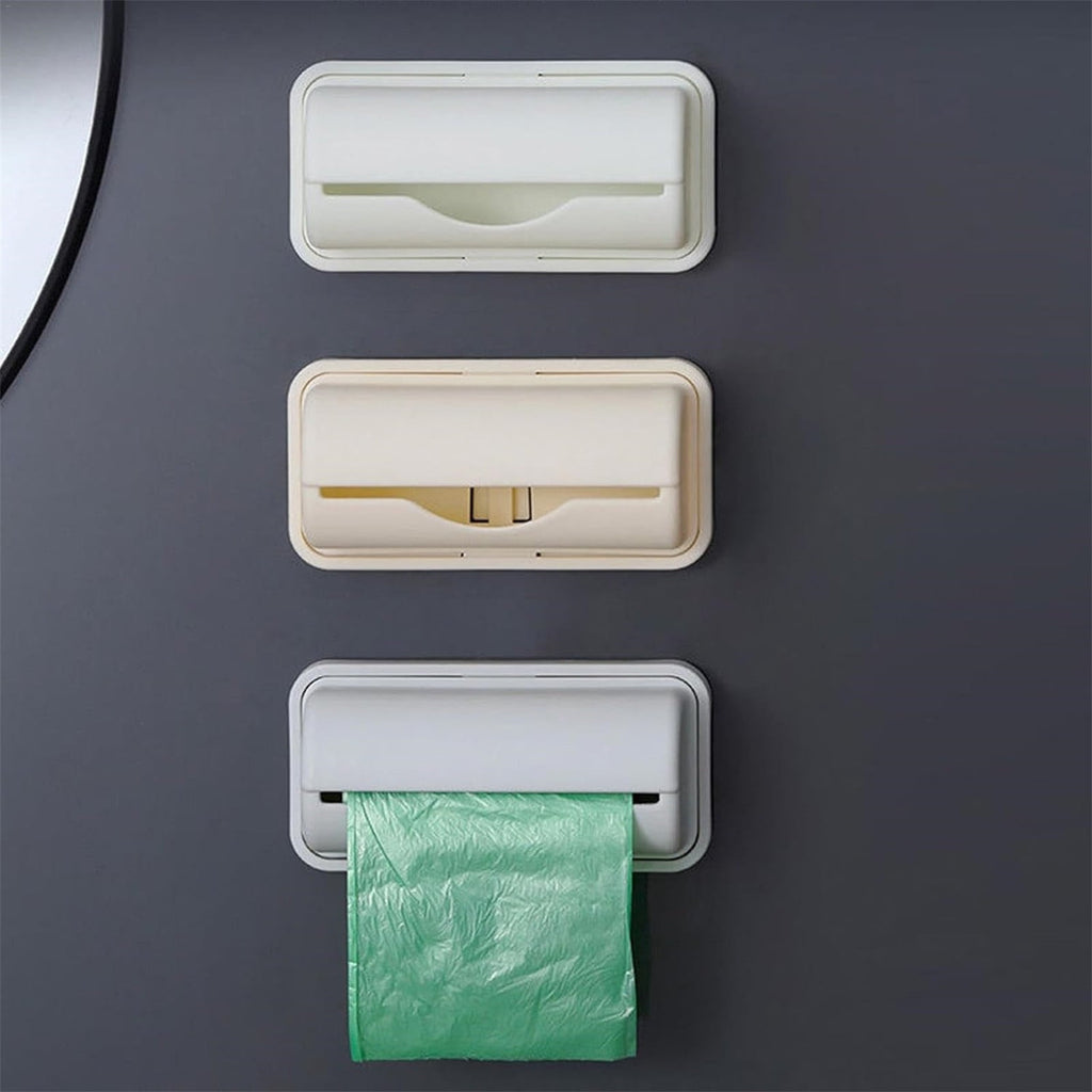 Trash Bags Dispenser Bag Dispenser For Small Bin Liner Kit Trash Bag Dispenser For Bottom Of Can Trash Can Liner Dispenser No Punching Required Wall Mount Garbage Bag Dispenser Gray