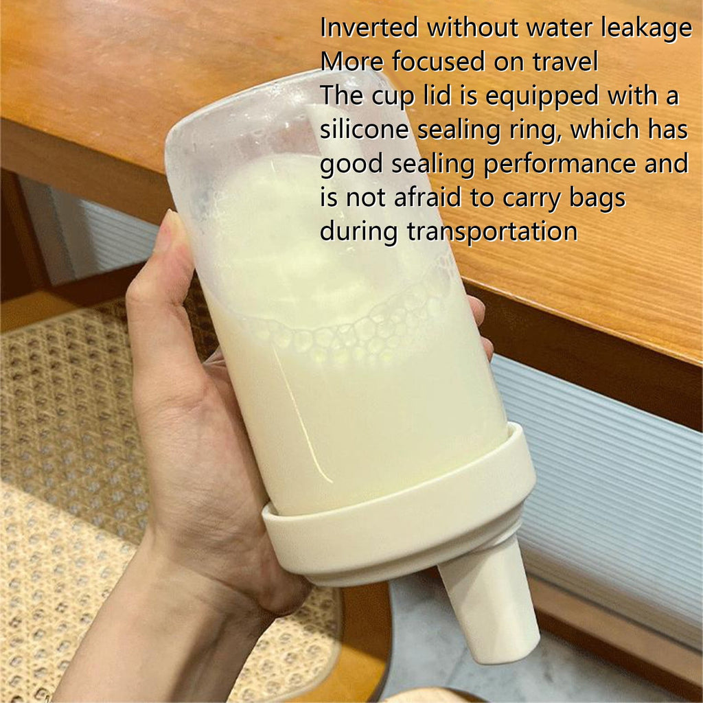 Uanit Reusable Boba Cup for Bubble Tea Boba Tea Cup with Lid and Straw, Leakproof Kawaii Cup, Bubble Tea Cup, Smoothie Tumbler, Insulated, Reusable Straw for Boba Pearls, Boba Gift A White