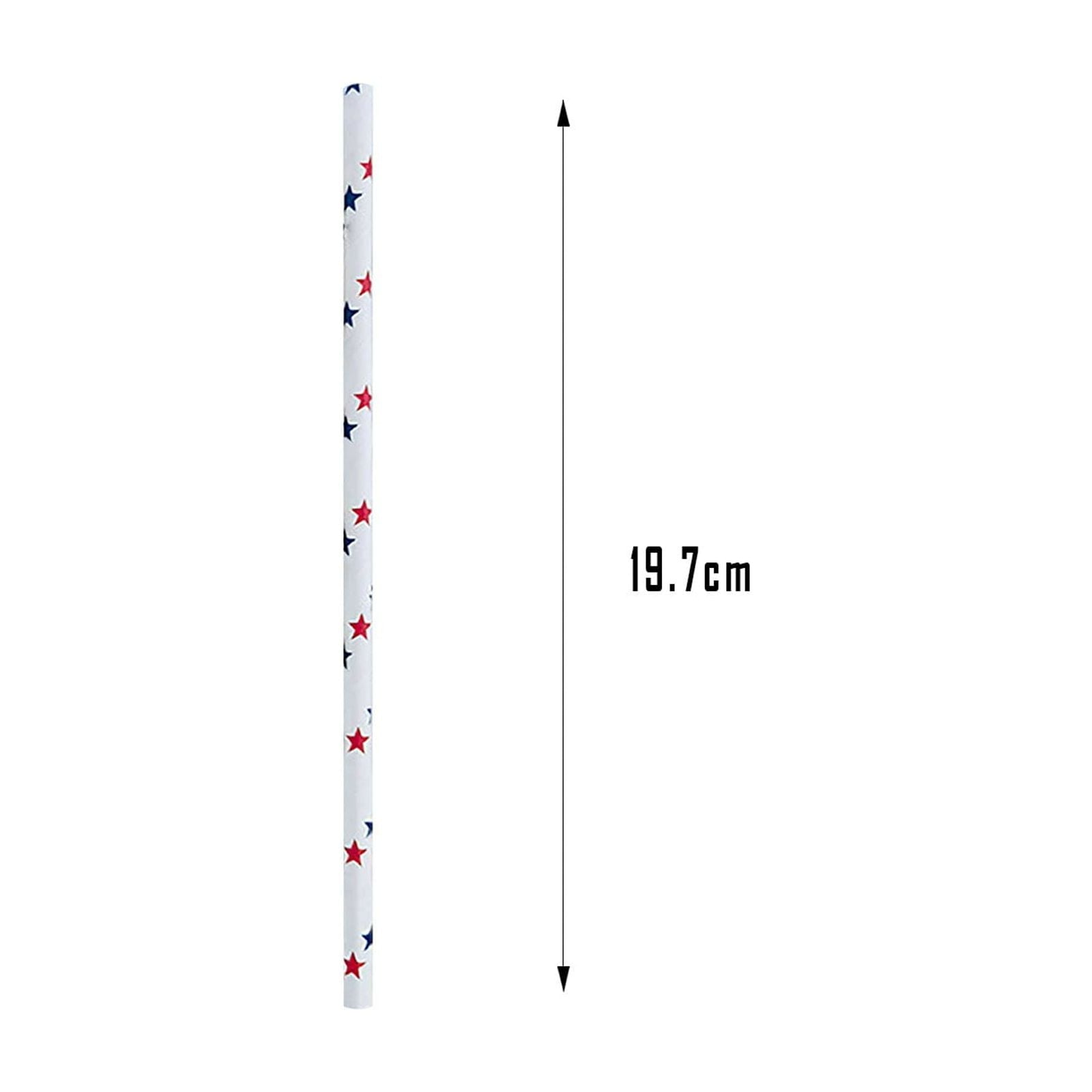 100Pcs Paper Disposable Straws, Red and White Striped Paper Straws, Biodegradable Disposable Drinking Straws for Smoothie, Brithday, New Year, Party Decoration Supplies Green