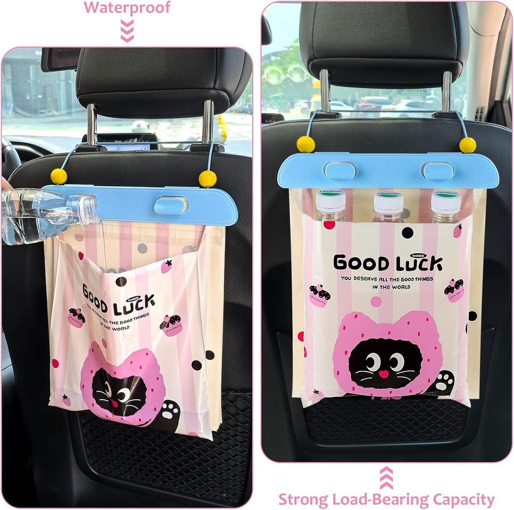 Disposable Car Trash Bag, 20 Pcs Car Garbage Bag Hanging Vehicle Trash Can Auto Rubbish Pouch Dustbin Bags Garbage Container Car Accessories, Leakproof, Smellproof, Portable for Women & Adults
