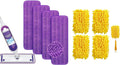 Reusable Power Mop Refills Pads Compatible with Swiffer PowerMop Mop 4 Pack & Reusable Duster Refill Compatible with Swiffer Hand Duster 4 Pack(Handle is Not Included)