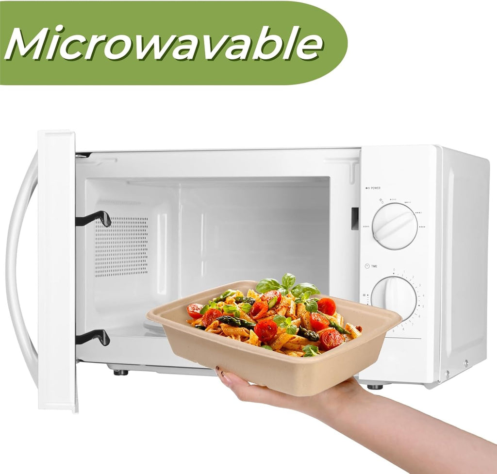 Compostable Bagasse Bowls 32oz (100 Pack)