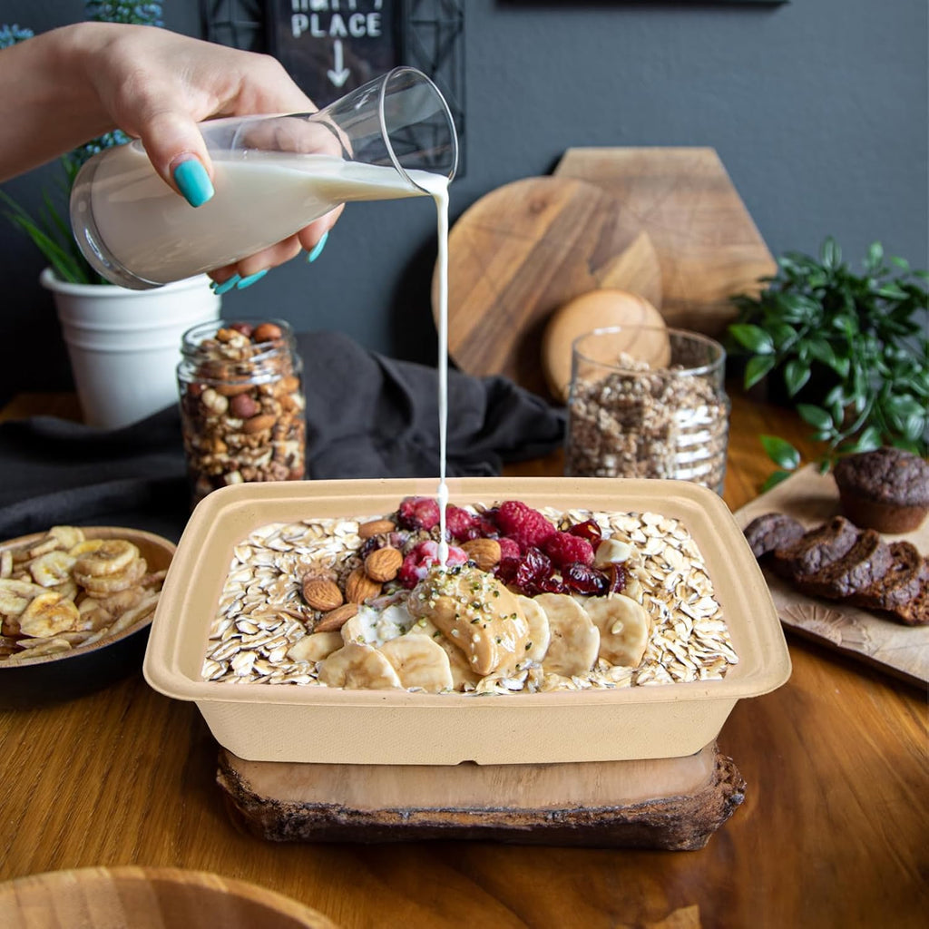 Compostable Bagasse Bowls 32oz (100 Pack)