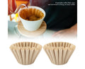 50pcs Disposable Wood Fiber Coffee Filters, Cup Replacement (S)