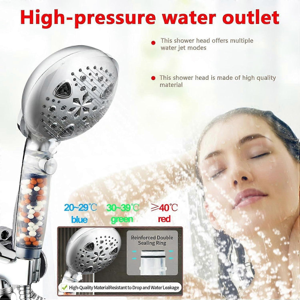 Handheld Shower Spray Head, Reusable Water Saving Design