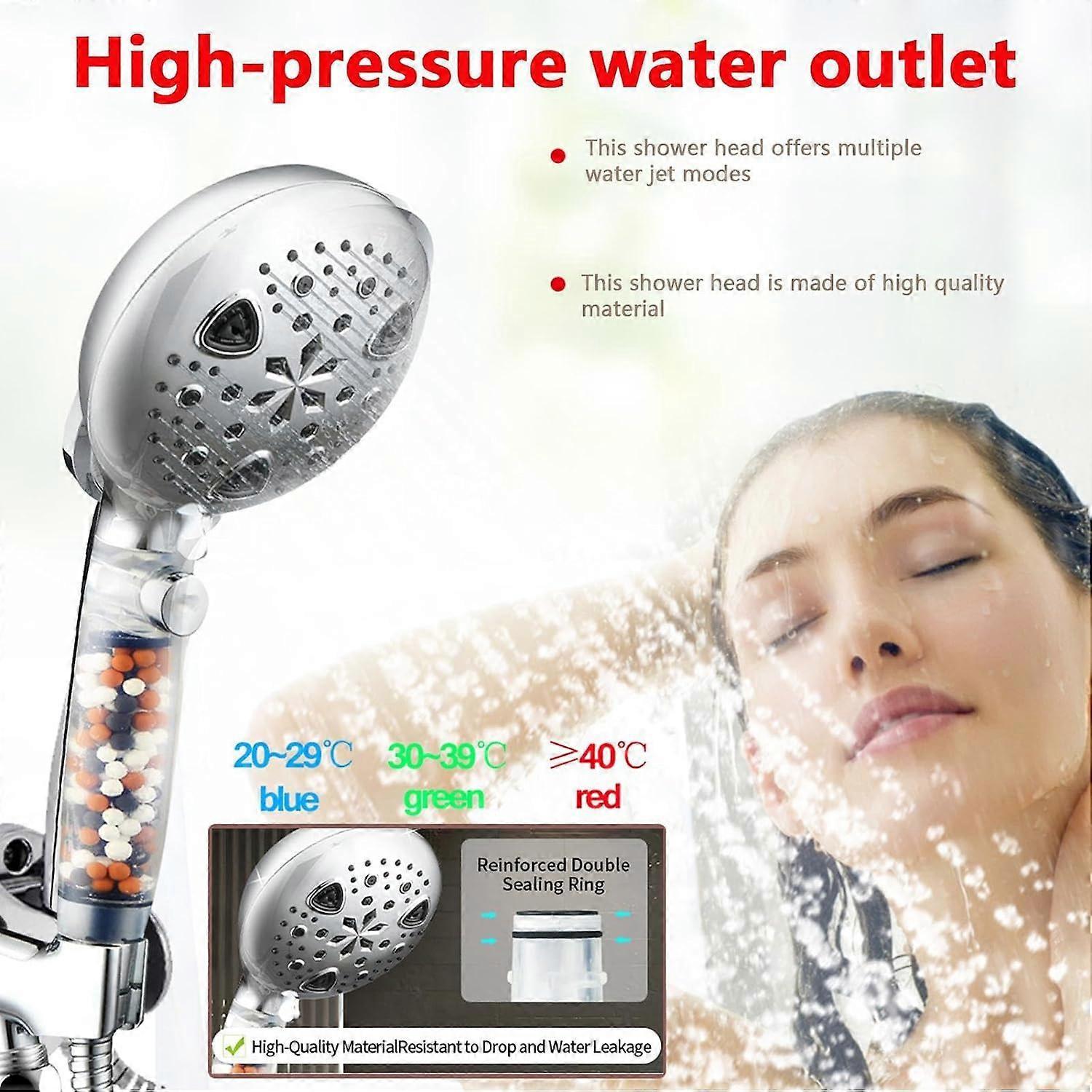 Handheld Shower Spray Head, Reusable Water Saving Design