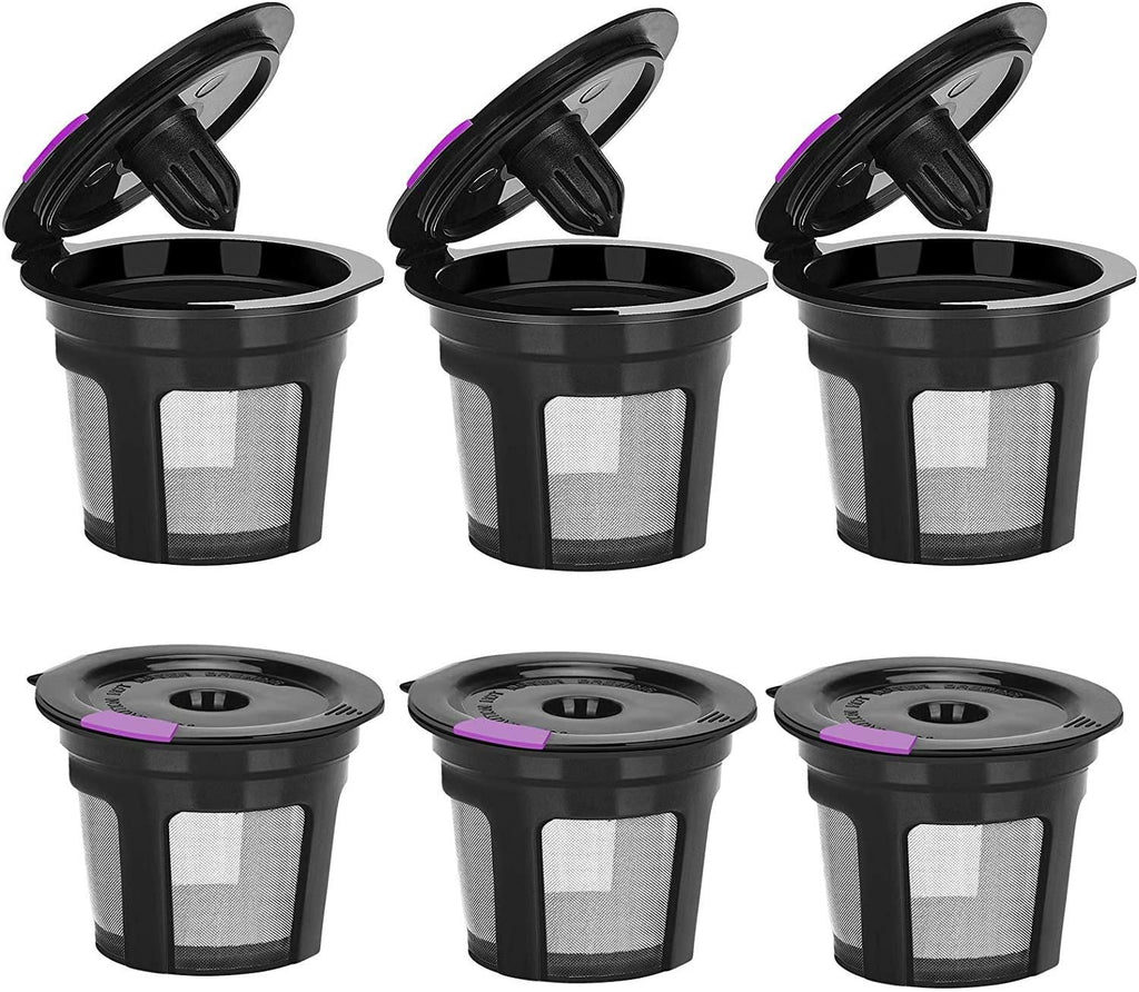 6 Pack Reusable K Cups For Reusable K CUP Coffee Filter Refillable Single