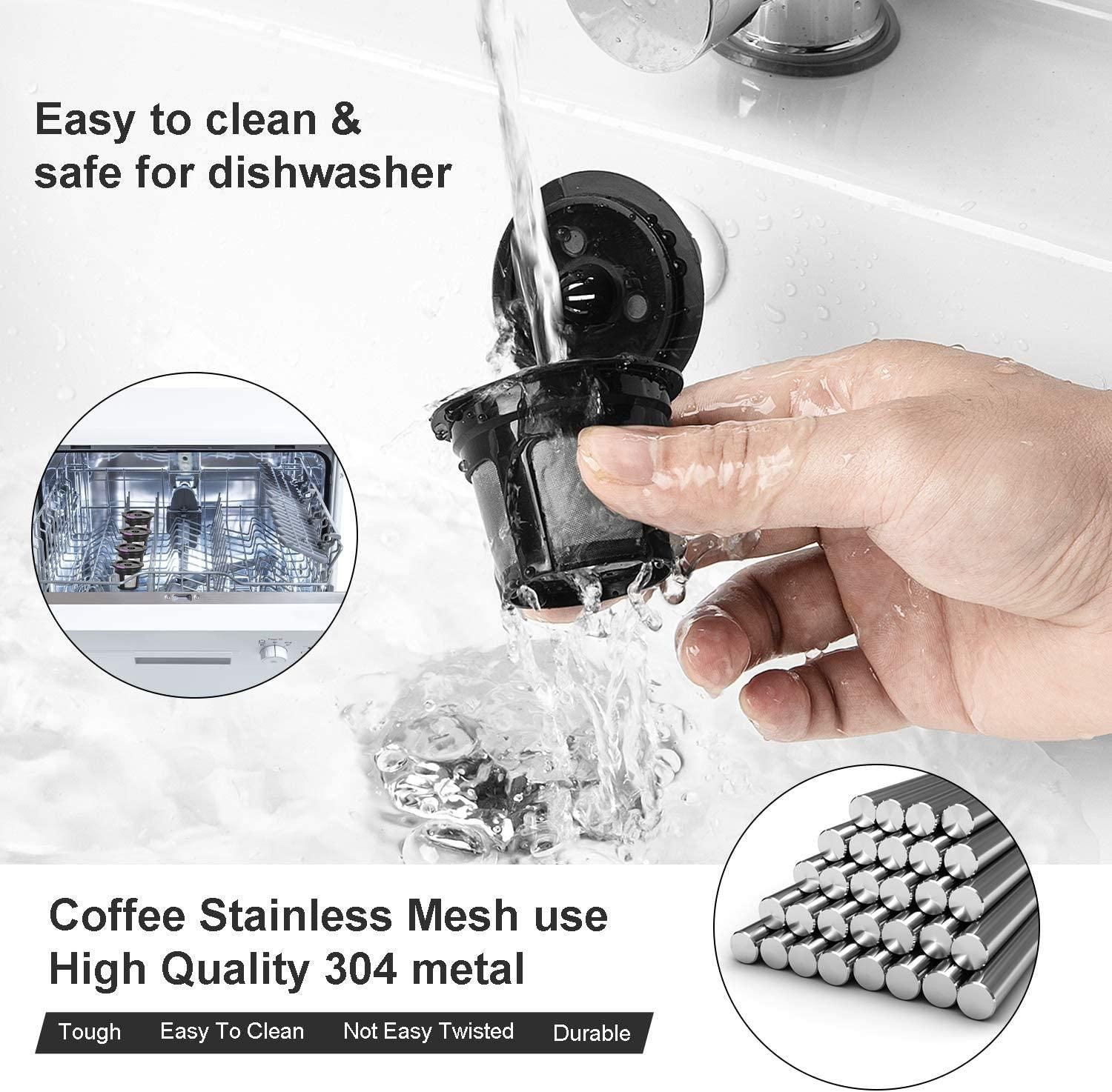 6 Pack Reusable K Cups For Reusable K CUP Coffee Filter Refillable Single