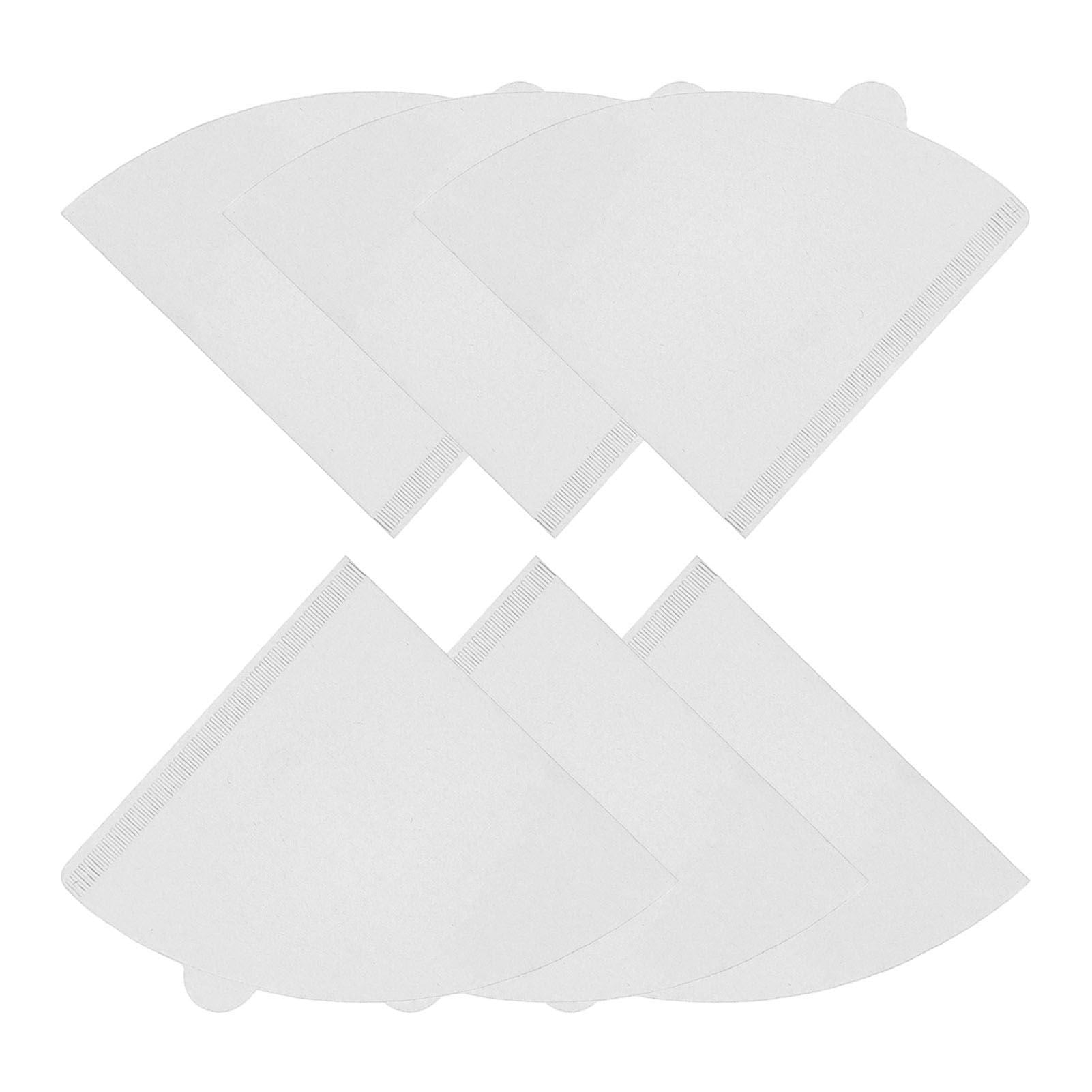 100 Pieces Filter Cone Coffee Filters 2 to 4 Cup Natural Disposable Coffee Filter Paper for Home Cafe