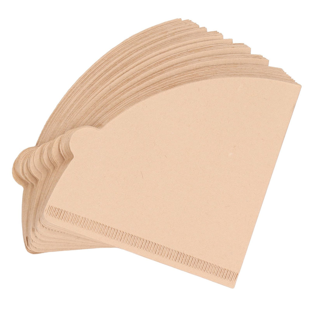 100PCS Coffee Filter Paper Cone Shaped Disposable Coffee Strainer Paper Natural Filter Paper AccessoryV40 10.5x10x2.3 cm / 4.1x3.9x0.9 In