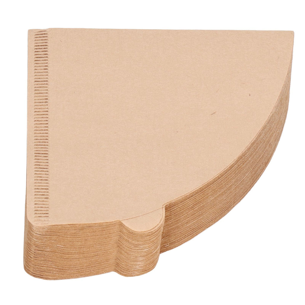 100PCS Coffee Filter Paper Cone Shaped Disposable Coffee Strainer Paper Natural Filter Paper AccessoryV40 10.5x10x2.3 cm / 4.1x3.9x0.9 In