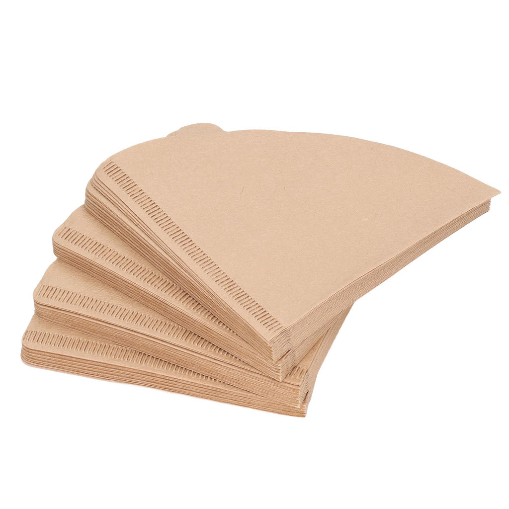 100PCS Coffee Filter Paper Cone Shaped Disposable Coffee Strainer Paper Natural Filter Paper AccessoryV40 10.5x10x2.3 cm / 4.1x3.9x0.9 In