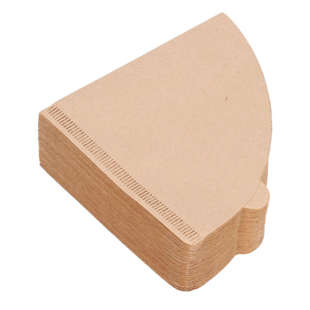 100PCS Coffee Filter Paper Cone Shaped Disposable Coffee Strainer Paper Natural Filter Paper AccessoryV40 10.5x10x2.3 cm / 4.1x3.9x0.9 In