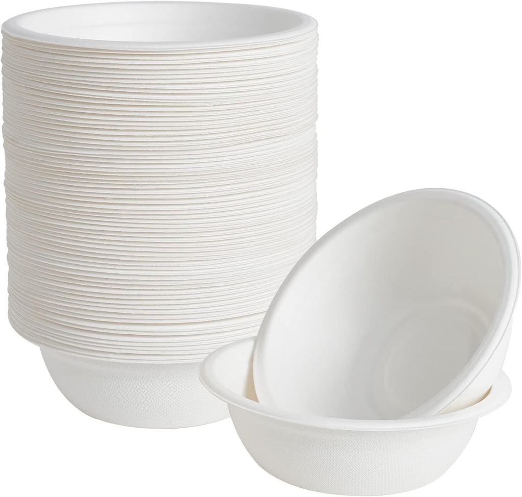 Compostable Bagasse Bowls 450ml (Bulk, 600 Pack)