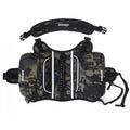 Camuflaje Saddle Bag Dog Backpack - Adjustable Harness Pack for Hiking, Camping & Travel with Medium to Large Dogs