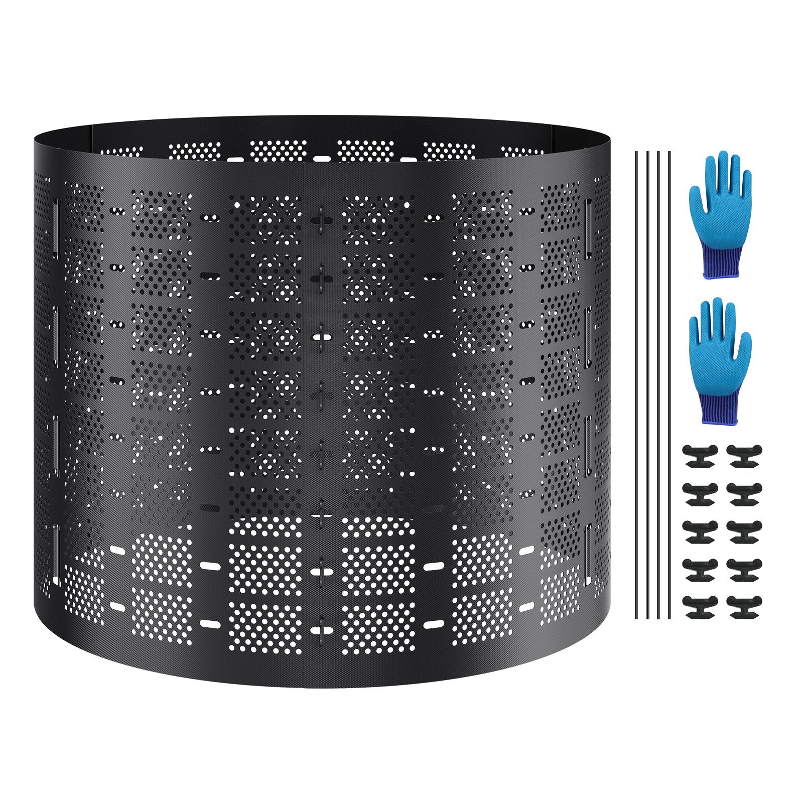 Compost Bin 1000 L, Outdoor Expandable Composter, Easy to Setup & Large Capacity Composting Bin, Fast Creation of Fertile Soil