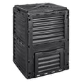 Garden Compost Bin 300 L, BPA Free Composter, Large Capacity Outdoor Composting Bin with Top Lid and Bottom Door, Easy Assembling, Lightweight, Fast Creation of Fertile Soil