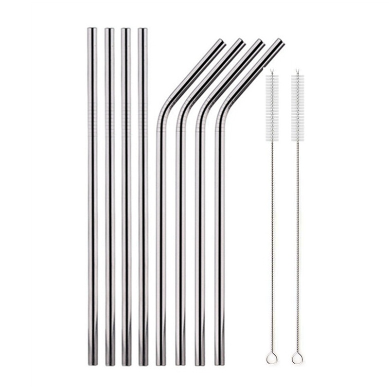 Reusable Stainless Steel Drinking Straws (Set)