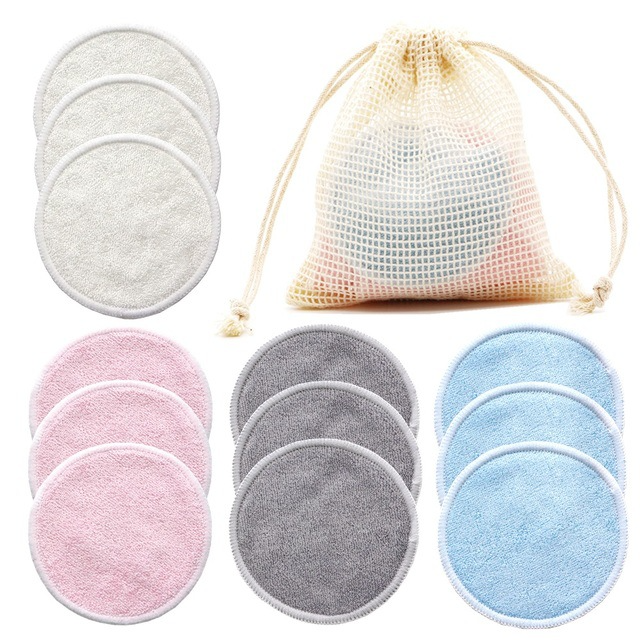 Reusable Cotton Makeup Remover Pads (12 Pack)